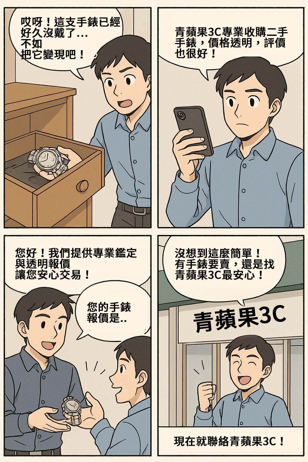 二手手錶收購，就找青蘋果3C！